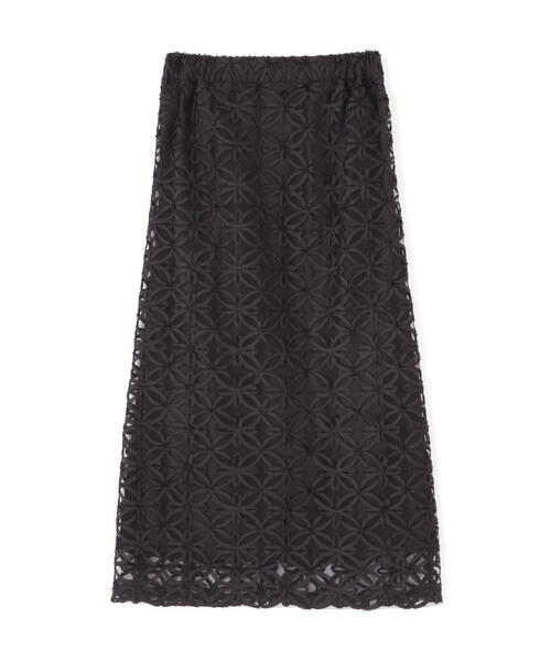 FREE'S MART(フリーズマート)の「◆チュールフラワーシアーナロースカート(スカート・レディース・ブラック/ホワイト・SMALL/MEDIUM)」の3枚目の写真