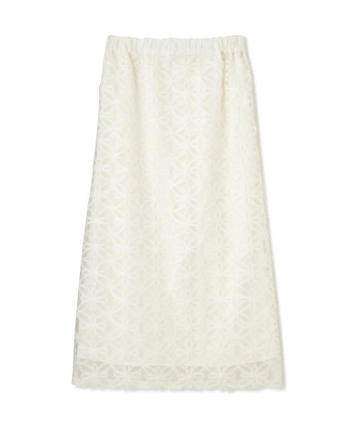 FREE'S MART(フリーズマート)の「◆チュールフラワーシアーナロースカート(スカート・レディース・ブラック/ホワイト・SMALL/MEDIUM)」の13枚目の写真