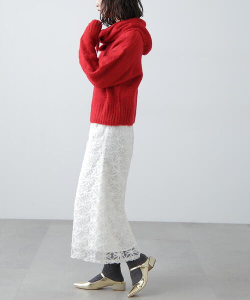 FREE'S MART(フリーズマート)の「◆チュールフラワーシアーナロースカート(スカート・レディース・ブラック/ホワイト・SMALL/MEDIUM)」の19枚目の写真