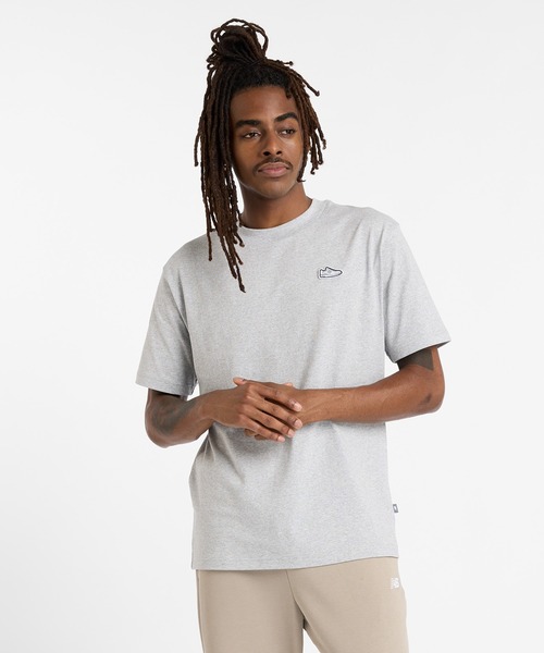 NEW BALANCE(ニューバランス)の「Athletics 550 Grey Day ショートスリーブTシャツ(Tシャツ/カットソー・メンズ・ライトグレー/ブラック・XX-LARGE/X-LARGE/LARGE/MEDIUM/SMALL)」の2枚目の写真