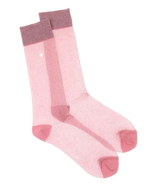 CONVERSE TOKYO（コンバーストウキョウ）の「STAR★ GLITTER SHEER SOX（ソックス/靴下・レディース・ピンク/ブラウン/ゴールド/ネイビー/シルバー・FREE）」の2枚目の写真