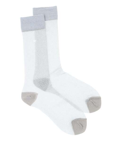 CONVERSE TOKYO（コンバーストウキョウ）の「STAR★ GLITTER SHEER SOX（ソックス/靴下・レディース・ピンク/ブラウン/ゴールド/ネイビー/シルバー・FREE）」の4枚目の写真