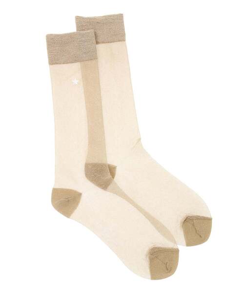 CONVERSE TOKYO（コンバーストウキョウ）の「STAR★ GLITTER SHEER SOX（ソックス/靴下・レディース・ピンク/ブラウン/ゴールド/ネイビー/シルバー・FREE）」の5枚目の写真