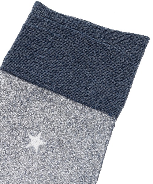 CONVERSE TOKYO（コンバーストウキョウ）の「STAR★ GLITTER SHEER SOX（ソックス/靴下・レディース・ピンク/ブラウン/ゴールド/ネイビー/シルバー・FREE）」の9枚目の写真