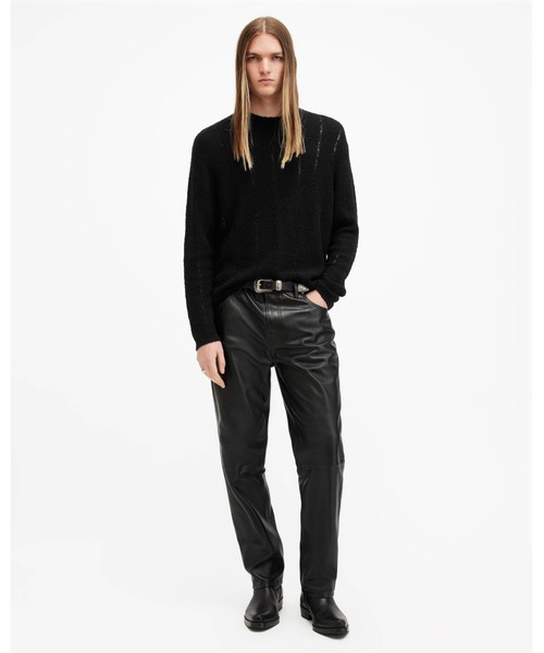 ALLSAINTS(オールセインツ)の「HADES LADDERED CREW NECK JUMPER | HADES ラダー クルー ネック ニット・セーター(ニット/セーター・メンズ・ブラック・M/S/XS/L)」の3枚目の写真