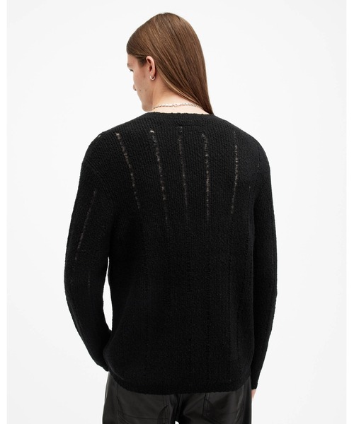 ALLSAINTS(オールセインツ)の「HADES LADDERED CREW NECK JUMPER | HADES ラダー クルー ネック ニット・セーター(ニット/セーター・メンズ・ブラック・M/S/XS/L)」の5枚目の写真