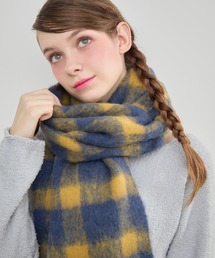 TITTY&CO. | チェック柄フリンジストール(ストール/ショール)