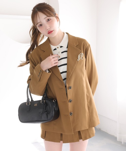 one after another NICE CLAUP(ワンアフターアナザーナイスクラップ)の「セットアップ対応/プリーツミニスカート(スカート・レディース・キャメル/ネイビー/アイボリー/グレー・SMALL/MEDIUM)」の11枚目の写真