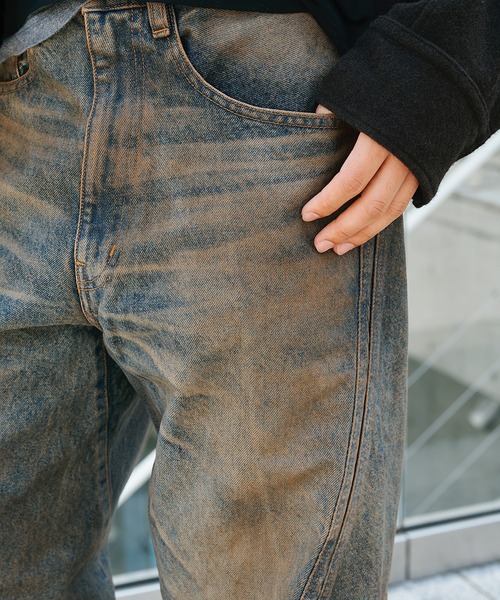3D TWISTED WIDE LEG JEANS（デニムパンツ）｜NVRFRGT（ネヴァー