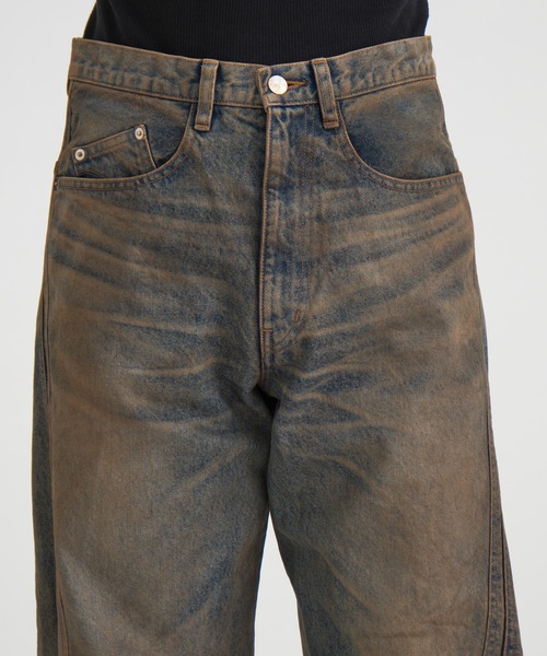 3D TWISTED WIDE LEG JEANS（デニムパンツ）｜NVRFRGT（ネヴァー