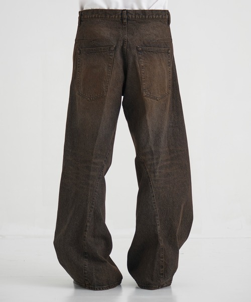 パンツ NVRFRGT 3D twisted wide leg jeans size2 3D TWISTED WIDE LEG JEANS（デニムパンツ）｜NVRFRGT（ネヴァー