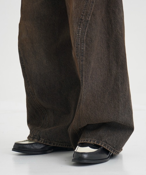 3D TWISTED WIDE LEG JEANS（デニムパンツ）｜NVRFRGT（ネヴァーフォー