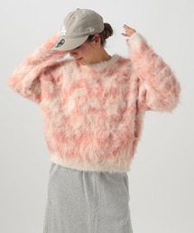 BAYFLOW | ジャガードロングヘアーニットプルオーバー(ニット/セーター)