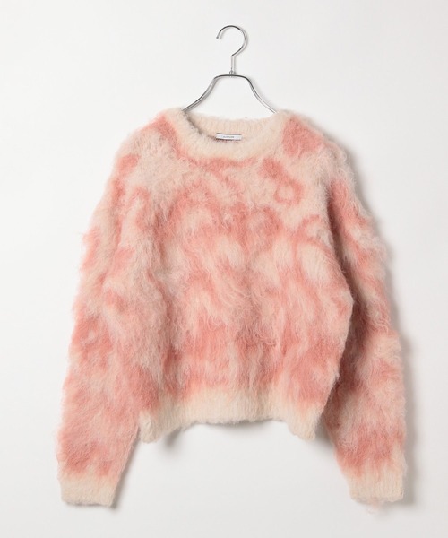 BAYFLOW（ベイフロー）の「ジャガードロングヘアーニットプルオーバー（ニット/セーター・レディース・アイボリー/ブラウン/グレー・FREE）」の9枚目の写真