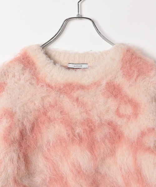 BAYFLOW（ベイフロー）の「ジャガードロングヘアーニットプルオーバー（ニット/セーター・レディース・アイボリー/ブラウン/グレー・FREE）」の11枚目の写真