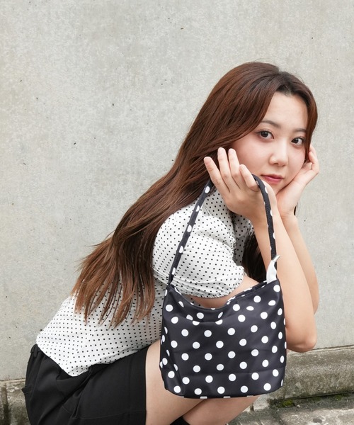 お値下げします！どろどろドットショルダーBAG ドロストデザインA4ショルダーBAG（ショルダーバッグ） | OPAQUE.CLIP