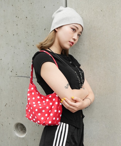 ☆美品 ヘッドポーター PORTER ドット柄 ナイロン ショルダーバッグ 水玉 セール】【 Port / ポート 】 水玉 ドット ショルダーバッグ