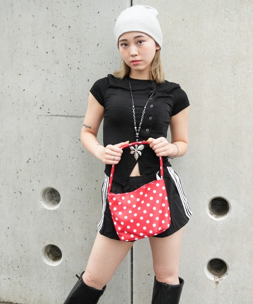 PEARLY GATES ドット柄ショルダーバッグ セール】【 Port / ポート 】 水玉 ドット ショルダーバッグ