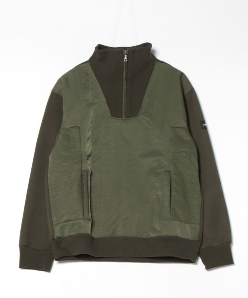 【VIRTUOUS/バーチャス】スポンジ前身タスランハーフジップトレーナー（スウェット）｜VIRTUOUS（バーチャス）