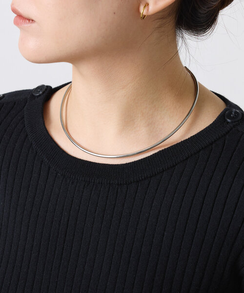 PAPILLONNER(パピヨネ)の「ステンレスメタルチョーカー(ネックレス・レディース・ゴールド/シルバー・FREE)」の10枚目の写真