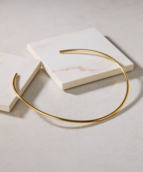 PAPILLONNER(パピヨネ)の「ステンレスメタルチョーカー(ネックレス・レディース・ゴールド/シルバー・FREE)」の5枚目の写真