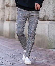 メンズのその他パンツ（グレー/灰色系・チェック柄