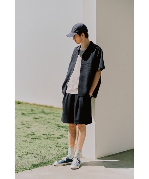 HELLY HANSEN（ヘリーハンセン）の「【別注】HELLY HANSEN / マリンリゾート ショートスリーブ シャツ（シャツ/ブラウス・メンズ・ブラック・XL/L/M/S）」の19枚目の写真