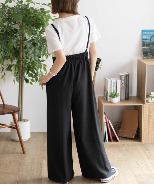 NAVY(ネイビー)の「nAvy 杢麻ライクサロペットアンサンブル(サロペット/オーバーオール・レディース・ブラック/ダークグレー/ブルー系・M/L)」の15枚目の写真