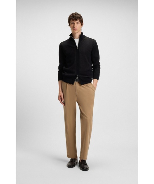 BOSS(ボス)の「テーパードフィットパンツ ストレッチツイル(その他パンツ・メンズ・ライトブラウン/ダークブルー/ブラック・35/40/30/31/32/34/36/38/33/35/34/36/32/34/32/30/32/32/32/38/32)」の5枚目の写真