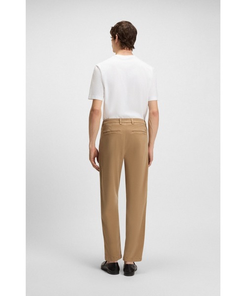 BOSS(ボス)の「テーパードフィットパンツ ストレッチツイル(その他パンツ・メンズ・ライトブラウン/ダークブルー/ブラック・35/40/30/31/32/34/36/38/33/35/34/36/32/34/32/30/32/32/32/38/32)」の6枚目の写真