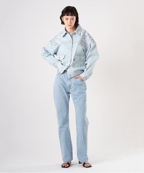 Levi's（リーバイス）の「Levi's/リーバイス BLUETAB(TM) PLANK ストレート ライトインディゴ（デニムパンツ・レディース・インディゴブルー・23inch/24inch/25inch/26inch/27inch/28inch）」の5枚目の写真