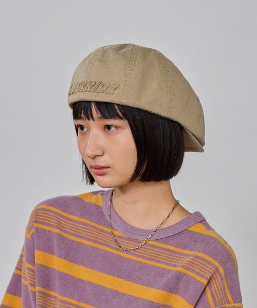 OVERRIDE（オーバーライド）の「OVERRIDE  OGC WASH DAMAGE HUNTING SG / オーバーライド（ハンチング/ベレー帽・レディース・ライトブルー/ブラック/ライトベージュ・58cm）」の11枚目の写真