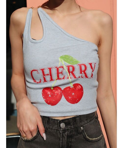 EVRIS（エヴリス）の「ダブルチェーンワンショルトップス（キャミソール・レディース・ブラック/ブルー/グレー・FREE）」の15枚目の写真