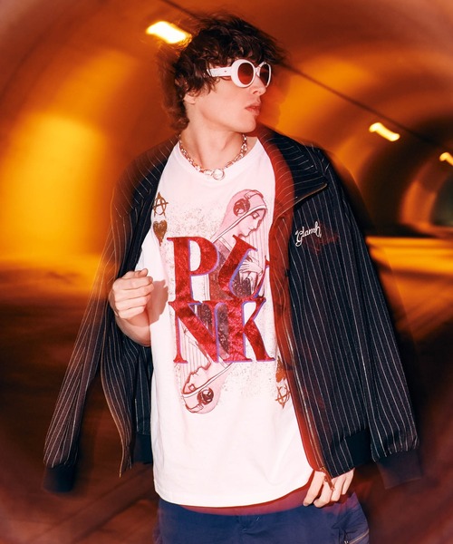 glamb(グラム)の「Punk Prayer T-Shirt / パンクプレイヤーTシャツ(Tシャツ/カットソー・メンズ・ホワイト/ブラック・S/M/L)」の7枚目の写真