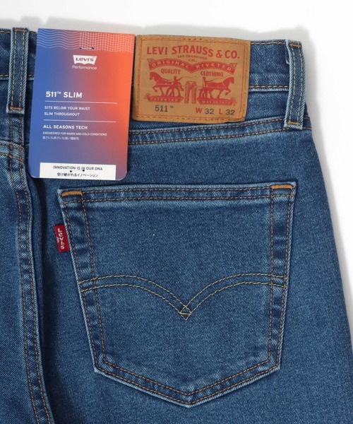 Levi's(リーバイス)の「Levi's/リーバイス 511 SLIM FIT ストレッチデニム スリム フィットストレート(デニムパンツ・メンズ・サックスブルー/インディゴブルー/ブルー・32inch/30inch/34inch/36inch/31inch/33inch)」の14枚目の写真