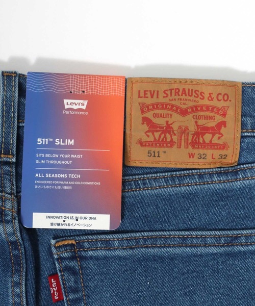 Levi's(リーバイス)の「Levi's/リーバイス 511 SLIM FIT ストレッチデニム スリム フィットストレート(デニムパンツ・メンズ・サックスブルー/インディゴブルー/ブルー・32inch/30inch/34inch/36inch/31inch/33inch)」の15枚目の写真