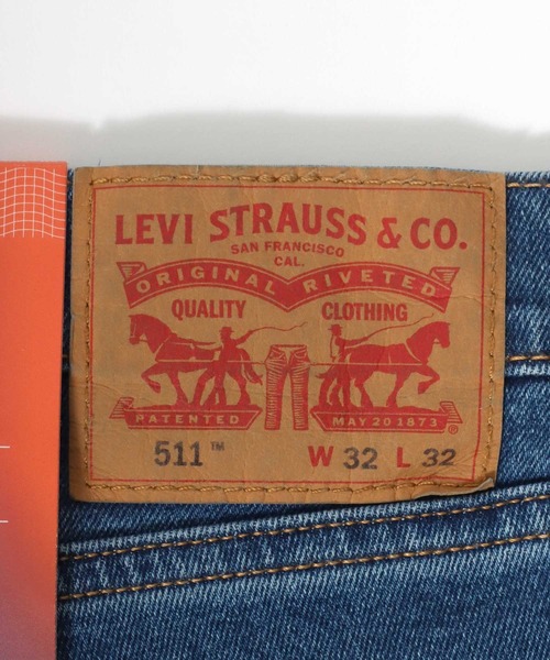 Levi's(リーバイス)の「Levi's/リーバイス 511 SLIM FIT ストレッチデニム スリム フィットストレート(デニムパンツ・メンズ・サックスブルー/インディゴブルー/ブルー・32inch/30inch/34inch/36inch/31inch/33inch)」の16枚目の写真