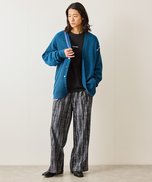 JUNRED(ジュンレッド)の「カラーステッチルーズカーディガン(カーディガン/ボレロ・メンズ・ブルー系その他4/ライトグレー/ブラック・S/L/M)」の14枚目の写真