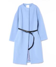 新品未使用　ELENDEEK ノーカラー コクーンコート 01 ELENDEEK（エレンディーク）の「クルーネックコクーンコート（ノー