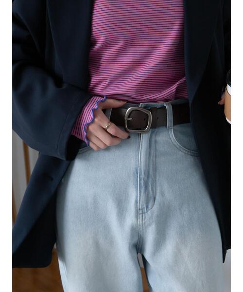 ehka sopo（エヘカソポ）の「エコレザーベルト（ネックレス・レディース・ブラック/ブラウン・F）」の5枚目の写真