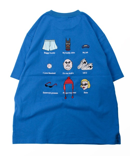 HUMAROUS(ヒューマラス)の「HUMAROUS Andre's day Tee(Tシャツ/カットソー・レディース・杢グレー/オフホワイト/ブラック/ブルー・MEDIUM/X-LARGE/LARGE)」の10枚目の写真