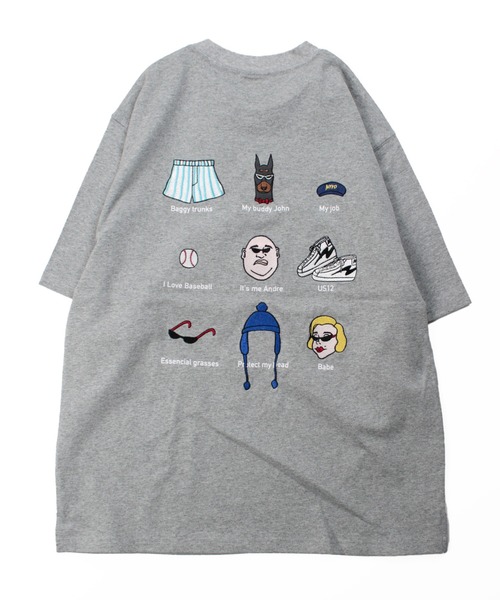 HUMAROUS(ヒューマラス)の「HUMAROUS Andre's day Tee(Tシャツ/カットソー・レディース・杢グレー/オフホワイト/ブラック/ブルー・MEDIUM/X-LARGE/LARGE)」の21枚目の写真
