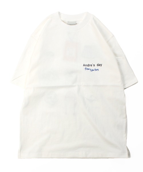 HUMAROUS(ヒューマラス)の「HUMAROUS Andre's day Tee(Tシャツ/カットソー・レディース・杢グレー/オフホワイト/ブラック/ブルー・MEDIUM/X-LARGE/LARGE)」の16枚目の写真