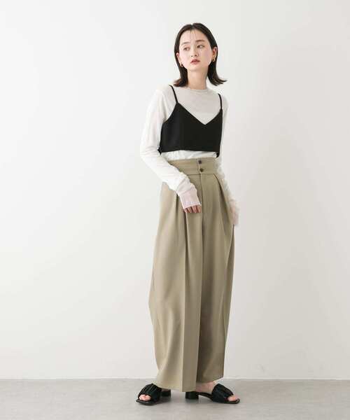 SENSE OF PLACE by URBAN RESEARCH(センスオブプレイスバイアーバンリサーチ)の「バックリボンビスチェ(その他トップス・レディース・ベージュ/ブラック・ONE)」の7枚目の写真