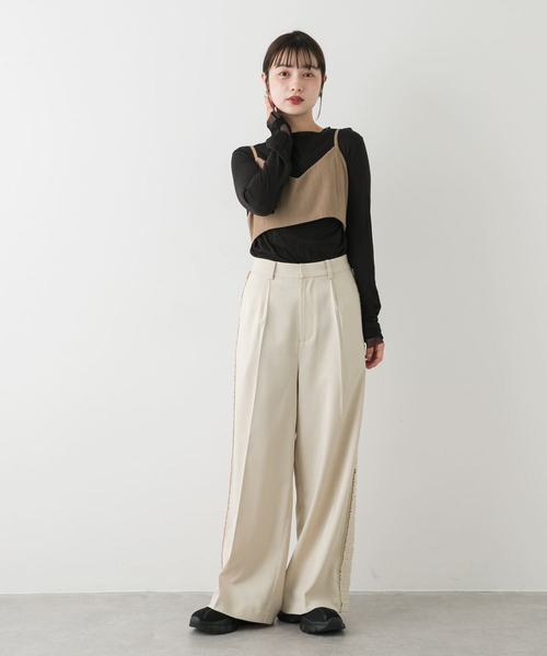 SENSE OF PLACE by URBAN RESEARCH(センスオブプレイスバイアーバンリサーチ)の「バックリボンビスチェ(その他トップス・レディース・ベージュ/ブラック・ONE)」の11枚目の写真