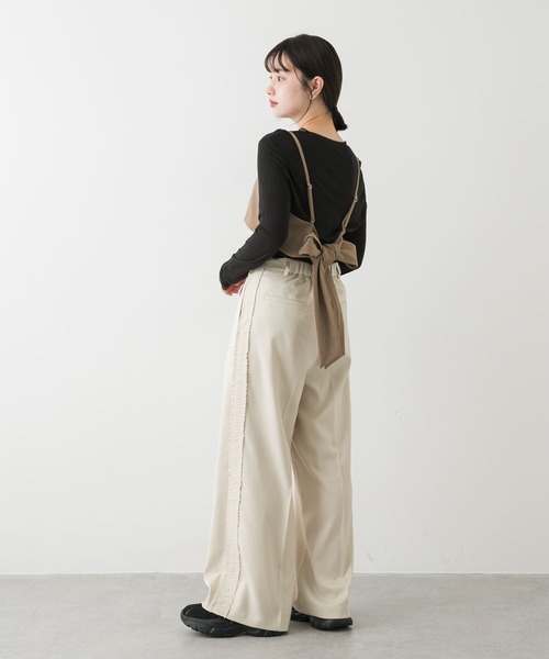 SENSE OF PLACE by URBAN RESEARCH(センスオブプレイスバイアーバンリサーチ)の「バックリボンビスチェ(その他トップス・レディース・ベージュ/ブラック・ONE)」の12枚目の写真