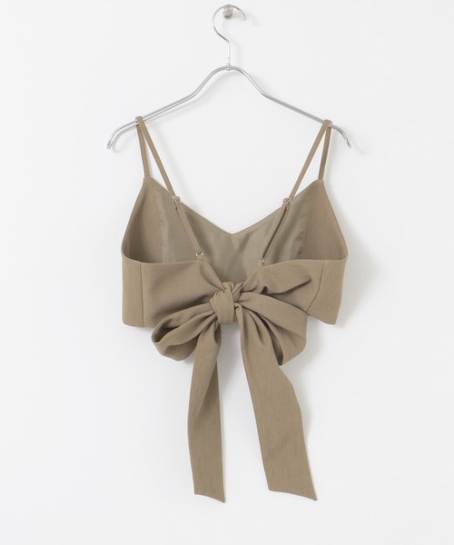 SENSE OF PLACE by URBAN RESEARCH(センスオブプレイスバイアーバンリサーチ)の「バックリボンビスチェ(その他トップス・レディース・ベージュ/ブラック・ONE)」の15枚目の写真