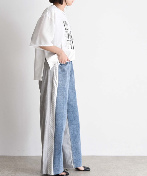 バックストライプ サイドラインデニムパンツ Eimee Law│Eimee