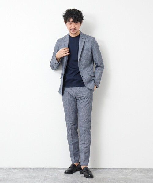 NOLLEY’S(ノーリーズ)の「《ビジカジ/セットアップ対応》COOL DOTS/クールドッツ PT 25SS(その他パンツ・メンズ・ネイビー/チャコールグレー/ブルー/インディゴブルー・M/S/XL/L)」の18枚目の写真