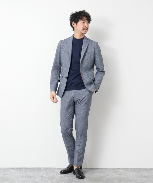 NOLLEY’S(ノーリーズ)の「《ビジカジ/セットアップ対応》COOL DOTS/クールドッツ PT 25SS(その他パンツ・メンズ・ネイビー/チャコールグレー/ブルー/インディゴブルー・M/S/XL/L)」の19枚目の写真